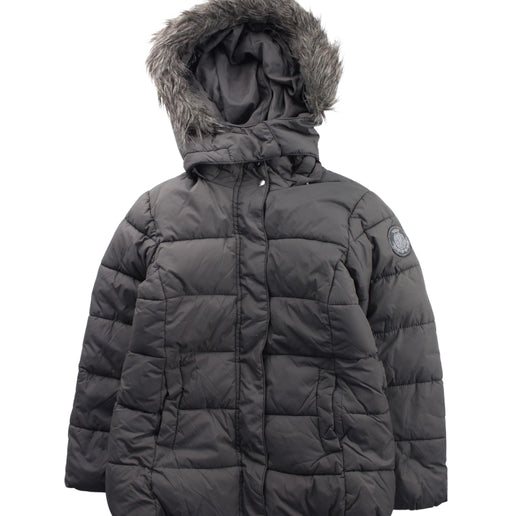 A Grey Puffer/Quilted Coats & Outerwear from Jacadi in size 7Y for boy. (Front View)