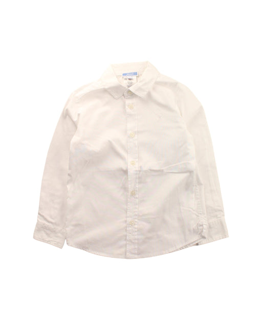 A White Long Sleeve Shirts from Jacadi in size 4T for boy. (Front View)