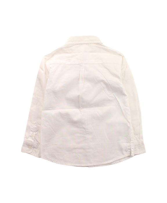 A White Long Sleeve Shirts from Jacadi in size 4T for boy. (Back View)