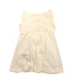 A White Sleeveless Dresses from Petit Bateau in size 4T for girl. (Back View)