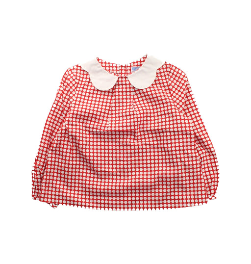 A Red Long Sleeve Tops from Jacadi in size 4T for girl. (Front View)