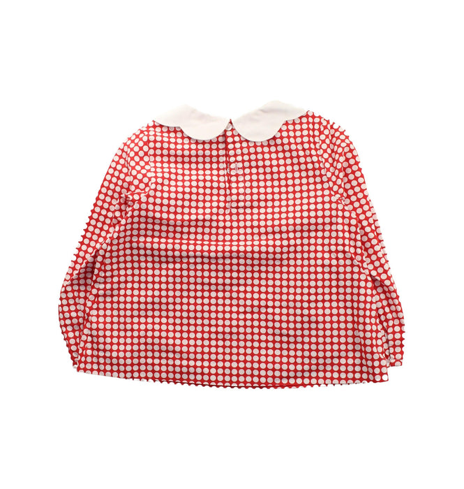 A Red Long Sleeve Tops from Jacadi in size 4T for girl. (Back View)