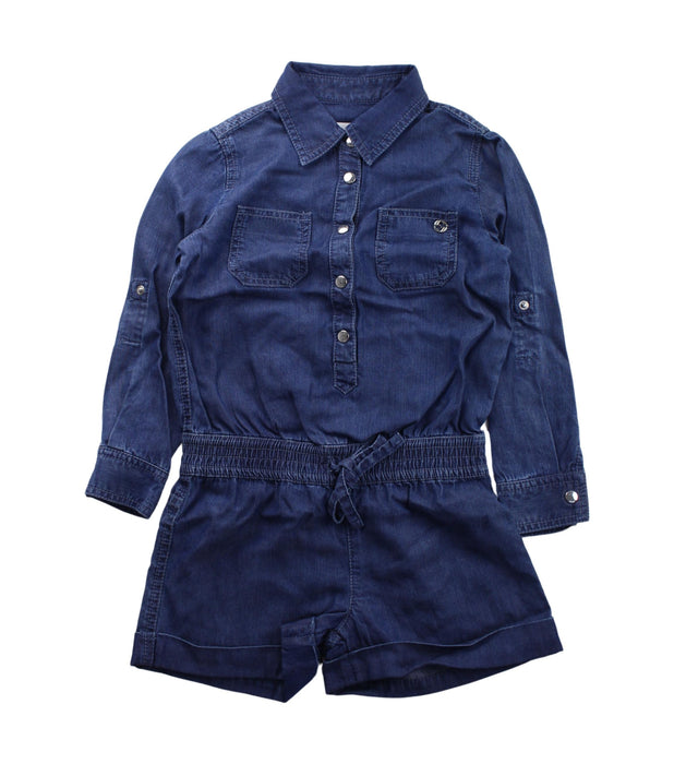 A Blue Long Sleeve Rompers from Gucci in size 4T for girl. (Front View)