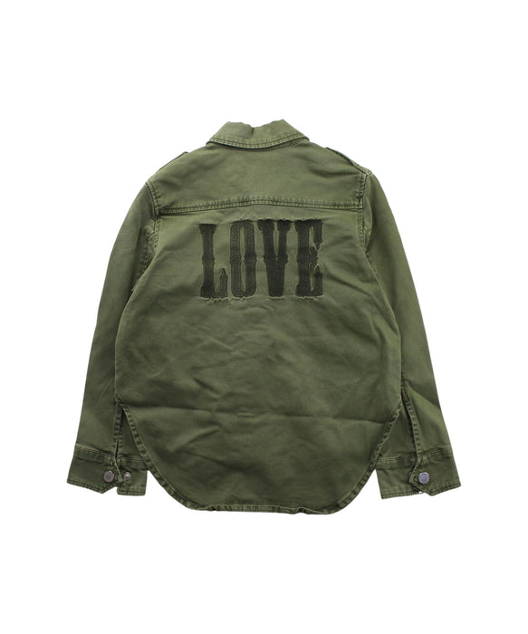 A Green Lightweight Jackets from Zadig & Voltaire in size 6T for boy. (Back View)
