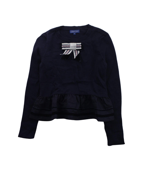 A Blue Knit Sweaters from Nicholas & Bears in size 8Y for girl. (Front View)