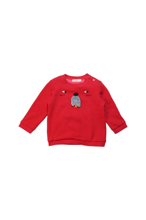 A Red Crewneck Sweatshirts from Momonittu in size 2T for neutral. (Front View)