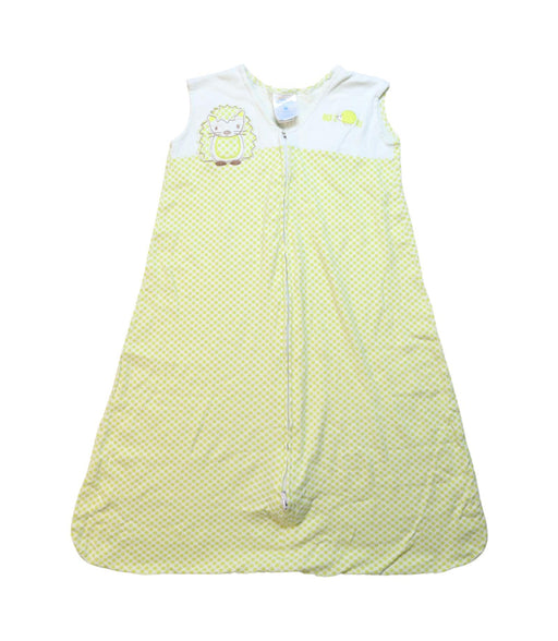 A Yellow Sleepsacs from HALO in size 6-12M for neutral. (Front View)
