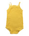 A Yellow Sleeveless Bodysuits from Petit Bateau in size 6-12M for girl. (Back View)