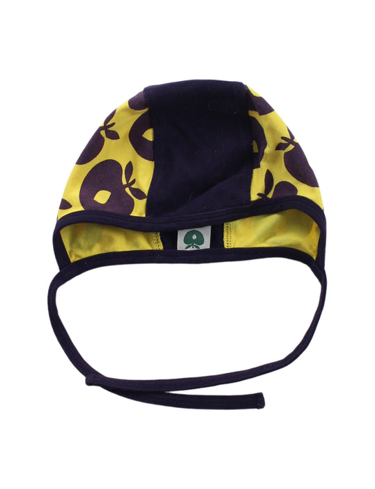 A Yellow Beanies from Smafolk in size 18-24M for neutral. (Front View)