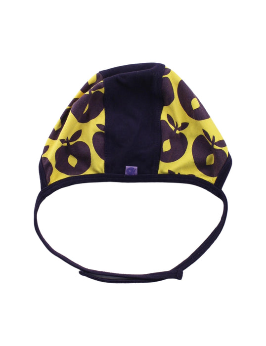 A Yellow Beanies from Smafolk in size 18-24M for neutral. (Back View)