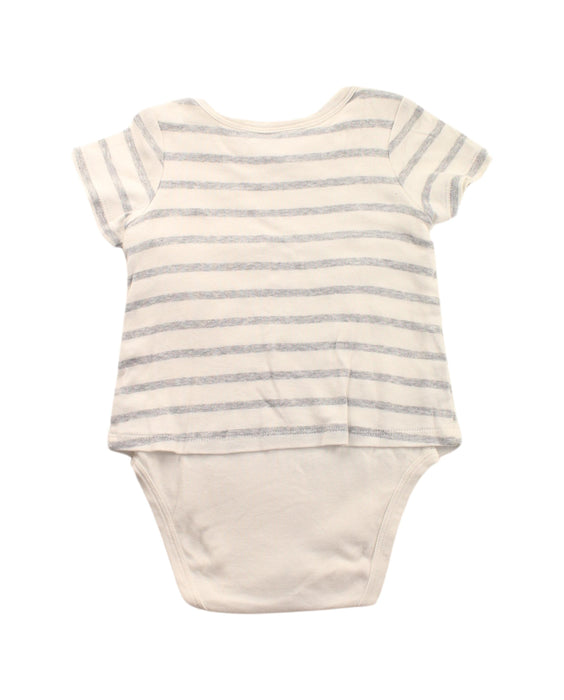 A White Short Sleeve Bodysuits from Seed in size 3-6M for boy. (Back View)