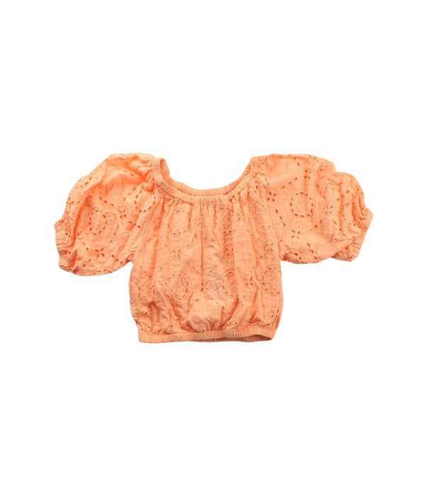 A Orange Skirt Sets from Seed in size 5T for girl. (Front View)