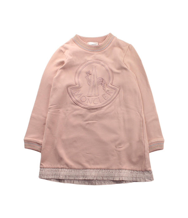 A Pink Sweater Dresses from Moncler in size 6T for girl. (Front View)