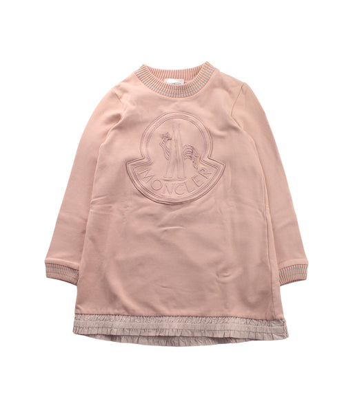 A Pink Sweater Dresses from Moncler in size 6T for girl. (Front View)