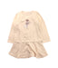 A Beige Long Sleeve Dresses from Chloe in size 3T for girl. (Front View)
