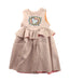 A Beige Sleeveless Dresses from Fendi in size 2T for girl. (Front View)