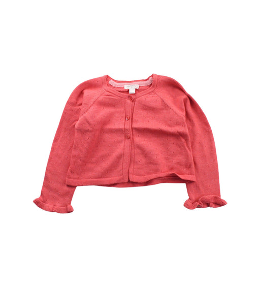 A Red Cardigans from Purebaby in size 3T for girl. (Front View)