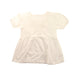 A White Short Sleeve Dresses from Purebaby in size 4T for girl. (Front View)