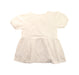 A White Short Sleeve Dresses from Purebaby in size 4T for girl. (Back View)