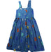 A Blue Sleeveless Dresses from Bobo Choses in size 6T for girl. (Front View)