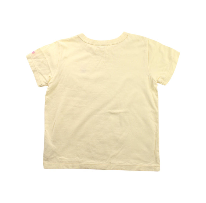 A Ivory Short Sleeve T Shirts from Miki House in size 5T for girl. (Back View)