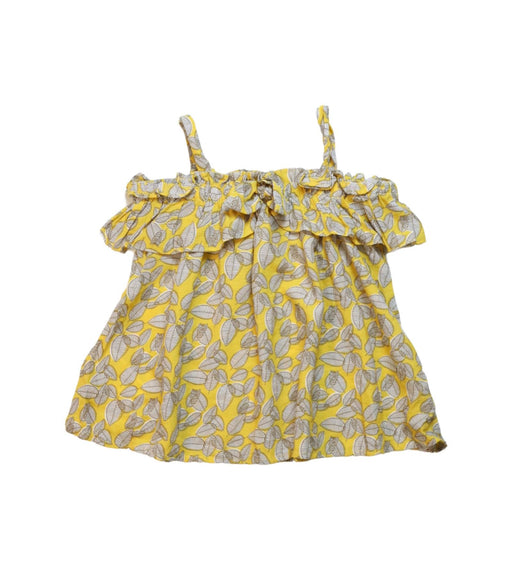 A Yellow Sleeveless Tops from Mayoral in size 7Y for girl. (Front View)