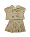 A Brown Short Sleeve Dresses from Burberry in size 3T for girl. (Front View)