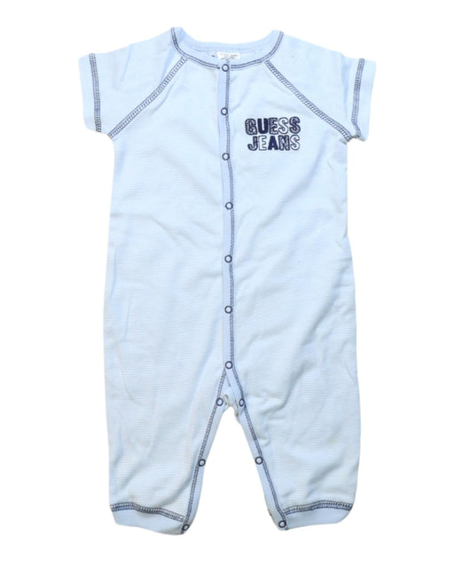 A Blue Short Sleeve Jumpsuits from Guess in size 6-12M for neutral. (Front View)