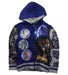 A Blue Zippered Sweatshirts from Marvel in size 3T for boy. (Front View)