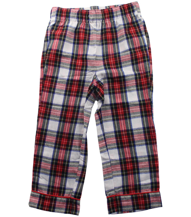 A Red Pyjama Sets from Crewcuts in size 4T for boy. (Back View)