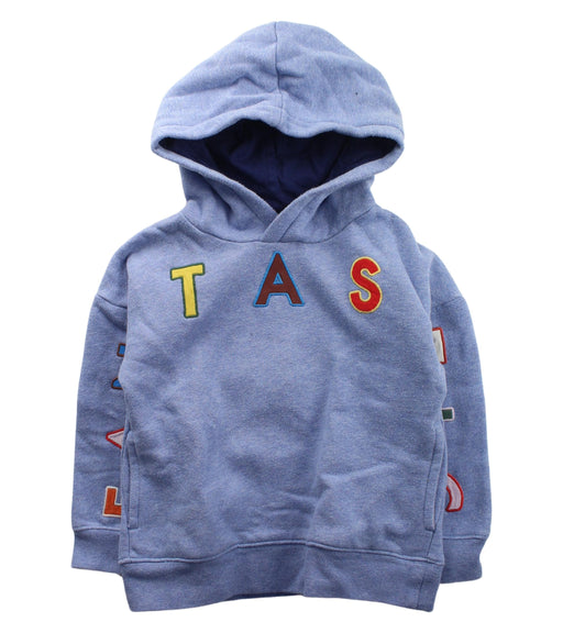 A Blue Hooded Sweatshirts from Boden in size 3T for boy. (Front View)