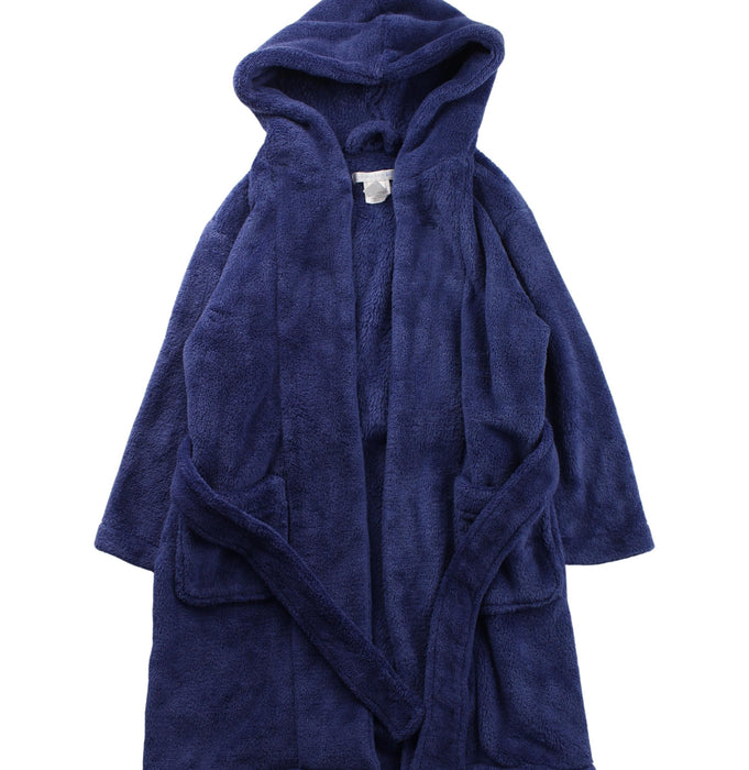 A Blue Bathrobes from Pottery Barn in size 4T for boy. (Front View)