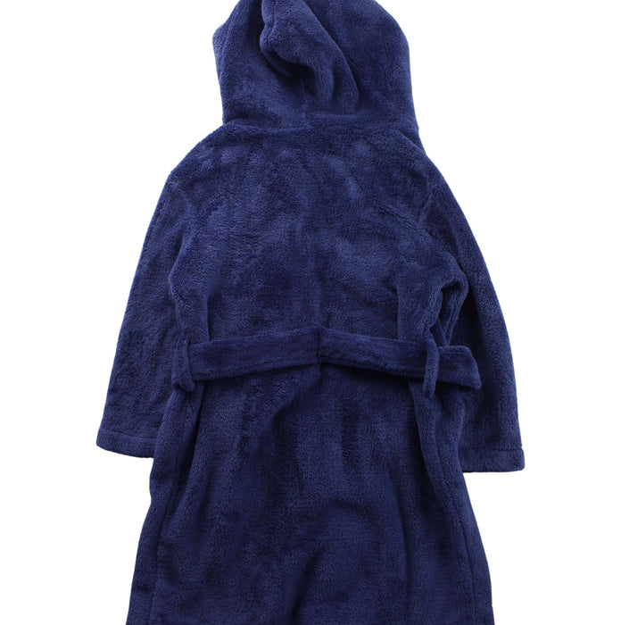 A Blue Bathrobes from Pottery Barn in size 4T for boy. (Back View)