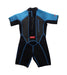 A Black Wetsuits from Aquasport in size 4T for boy. (Back View)