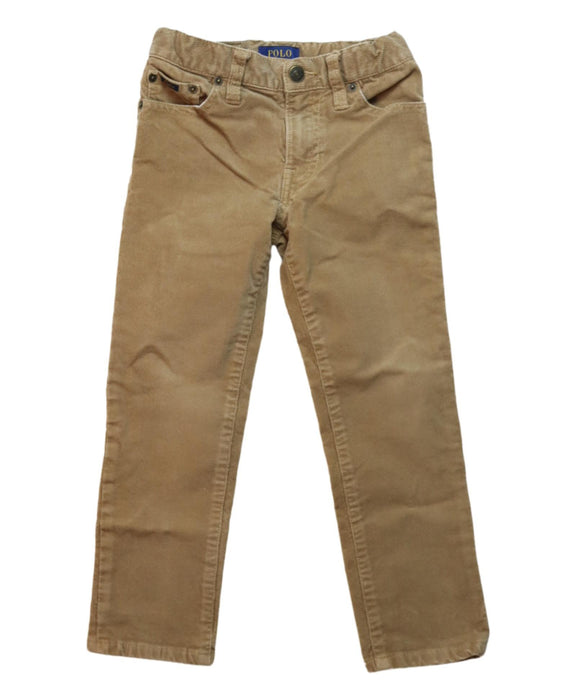 A Brown Casual Pants from Polo Ralph Lauren in size 4T for boy. (Front View)