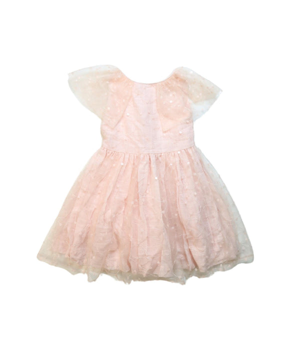 A Pink Short Sleeve Dresses from Pili Carrera in size 4T for girl. (Front View)