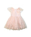 A Pink Short Sleeve Dresses from Pili Carrera in size 4T for girl. (Front View)