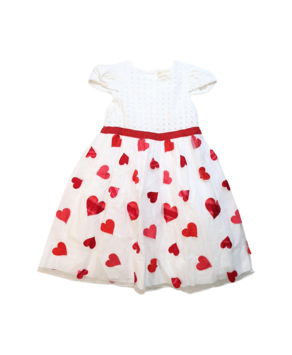 A White Short Sleeve Dresses from Monnalisa in size 3T for girl. (Front View)