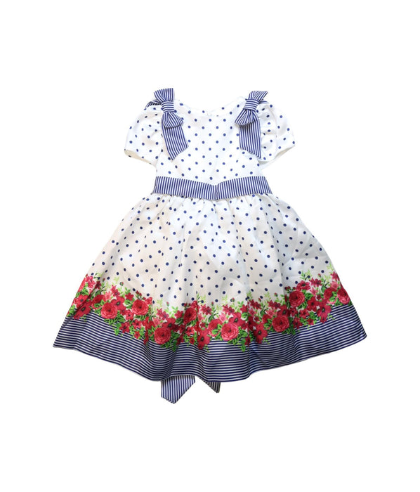 A Multicolour Short Sleeve Dresses from Piccola Speranza in size 4T for girl. (Front View)