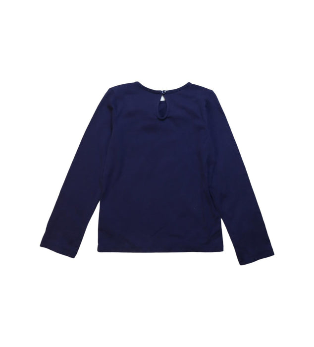 A Navy Long Sleeve Tops from Janie & Jack in size 5T for girl. (Back View)