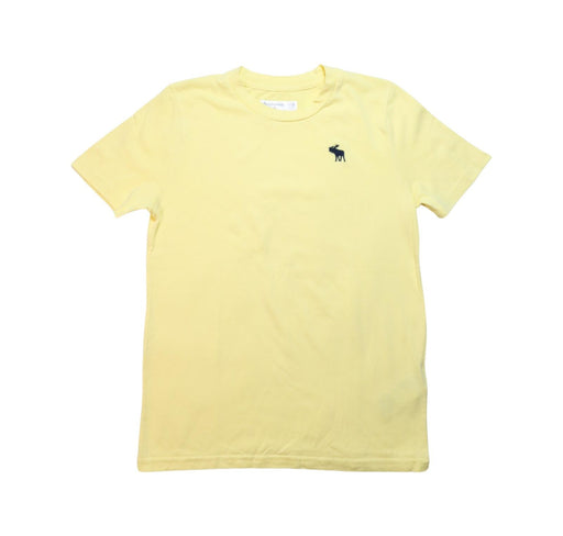 A Yellow Short Sleeve T Shirts from Abercrombie & Fitch in size 11Y for boy. (Front View)
