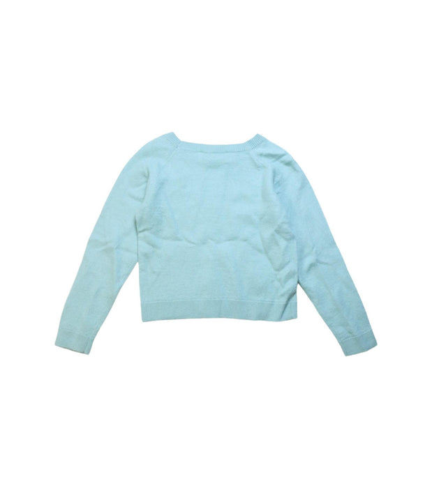 A Blue Knit Sweaters from Jacadi in size 6T for girl. (Back View)