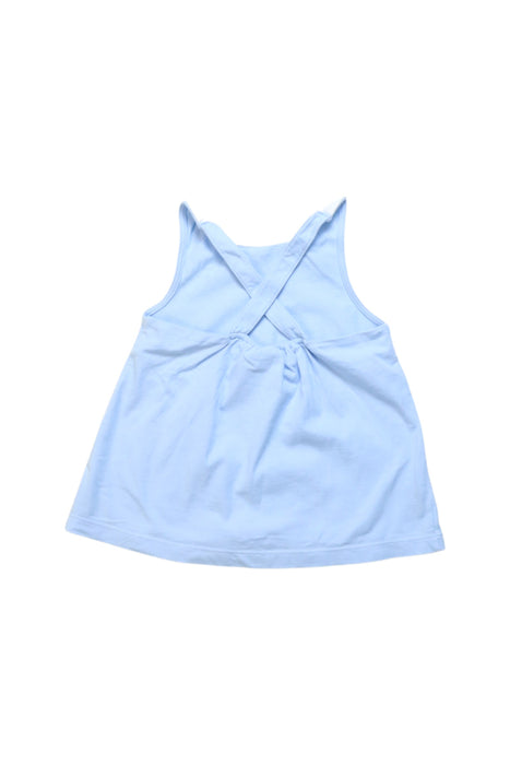 A Blue Sleeveless Tops from Jacadi in size 4T for girl. (Back View)