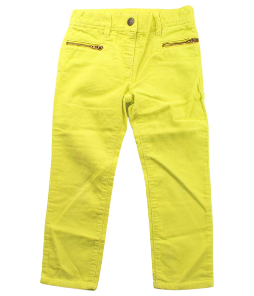 A Yellow Casual Pants from Crewcuts in size 4T for boy. (Front View)