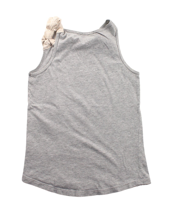 A Grey Sleeveless Tops from Crewcuts in size 4T for girl. (Back View)