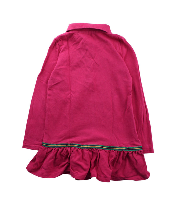 A Pink Long Sleeve Dresses from Ralph Lauren in size 5T for girl. (Back View)