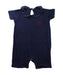 A Blue Short Sleeve Rompers from Mini Rodini in size 12-18M for girl. (Front View)