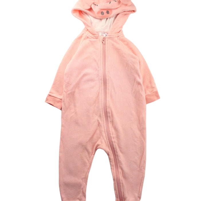 A Pink Long Sleeve Jumpsuits from Seed in size 12-18M for girl. (Front View)