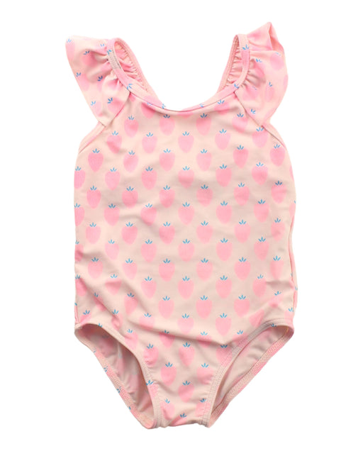 A Pink Swimsuits from Seed in size 12-18M for girl. (Front View)