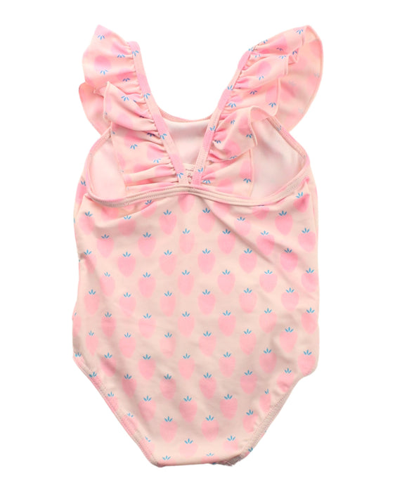 A Pink Swimsuits from Seed in size 12-18M for girl. (Back View)